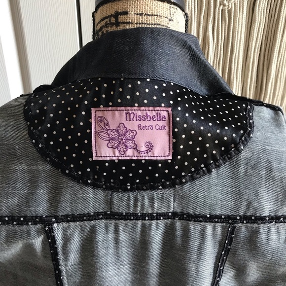 Tailored Denim Trench Coat in Dark Blue - Picture 8 of 9